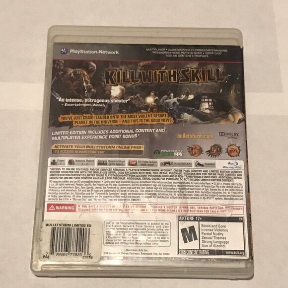 PS3 Bullet Storm Limited Edition (PlayStation 3) - Picture 2 of 3